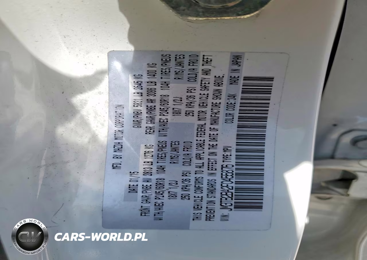 2015 Mazda Cx-9 VIN:JM3TB2BA2F0455876 - 13