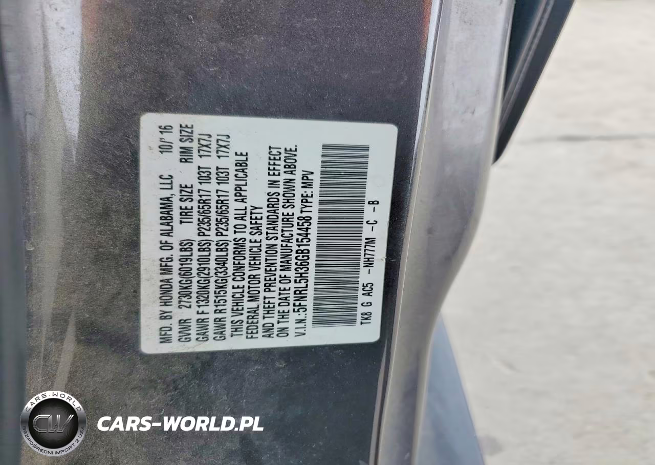 2016 Honda Odyssey Se VIN:5FNRL5H36GB154458 - 13