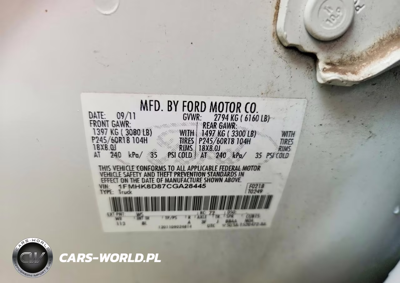 2012 Ford Explorer Xlt VIN:1FMHK8D87CGA28445 - 13