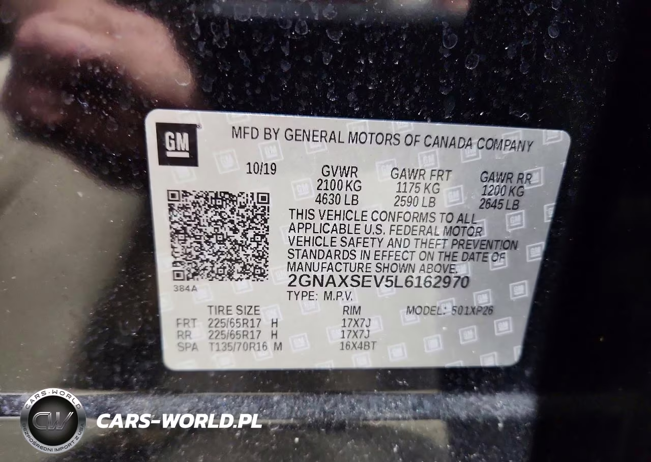 2020 Chevrolet Equinox Ls VIN:2GNAXSEV5L6162970 - 13