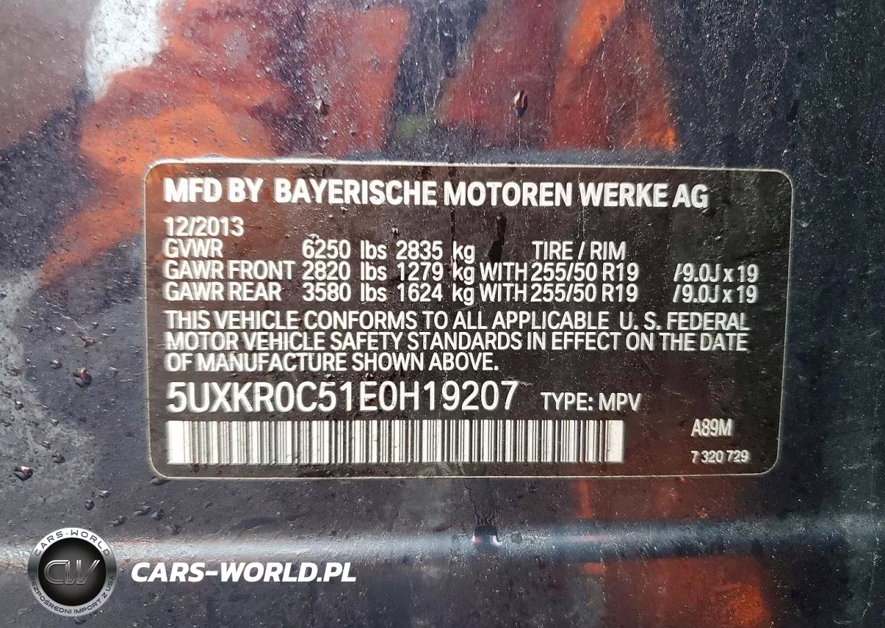 2014 BMW X5 xDrive35I VIN:5UXKR0C51E0H19207 - 13