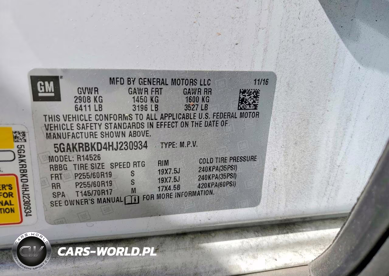 2017 Buick Enclave VIN:5GAKRBKD4HJ230934 - 14