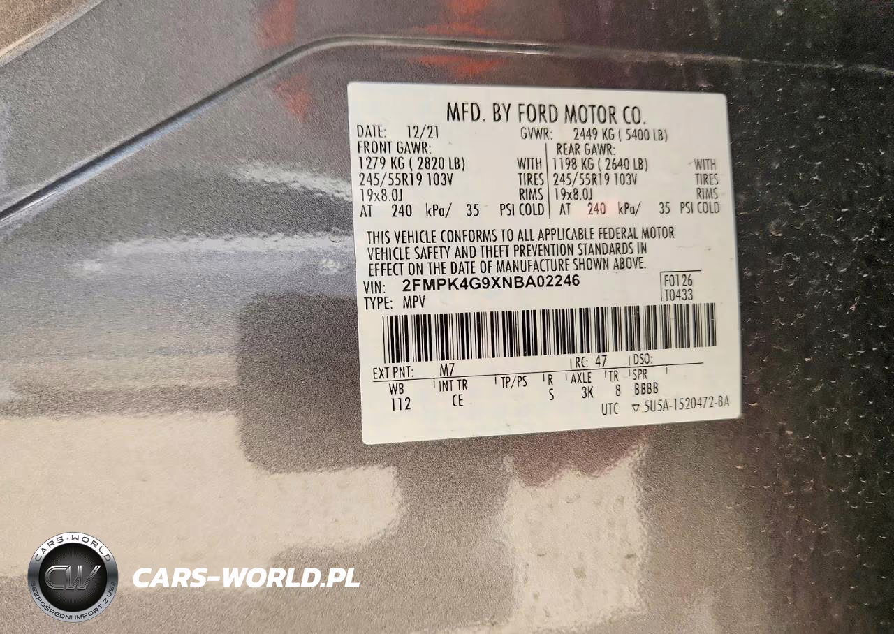 2022 Ford Edge Se VIN:2FMPK4G9XNBA02246 - 13