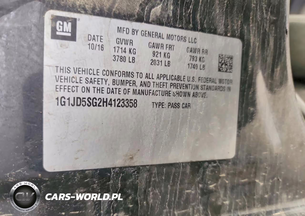 2017 Chevrolet Sonic Lt VIN:1G1JD5SG2H4123358 - 12