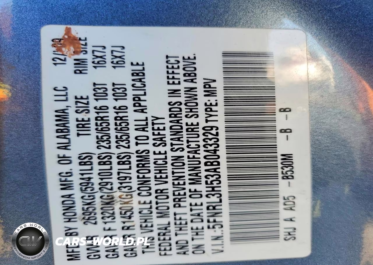 2010 Honda Odyssey Ex VIN:5FNRL3H53AB043329 - 13
