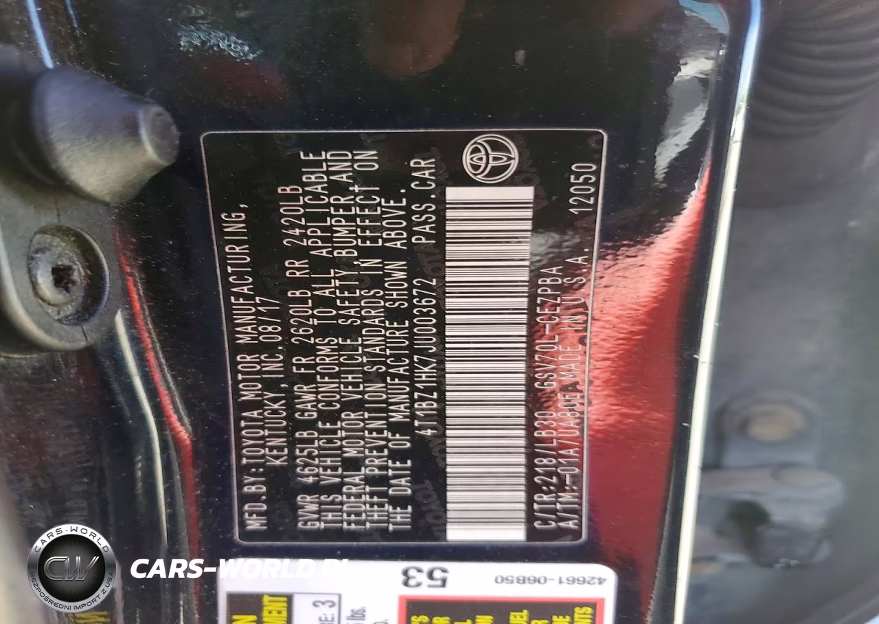 2018 Toyota Camry Xse V6 VIN:4T1BZ1HK7JU003672 - 12