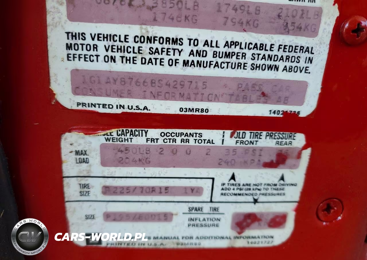 1981 Chevrolet Corvette VIN:1G1AY8766BS429715 - 12