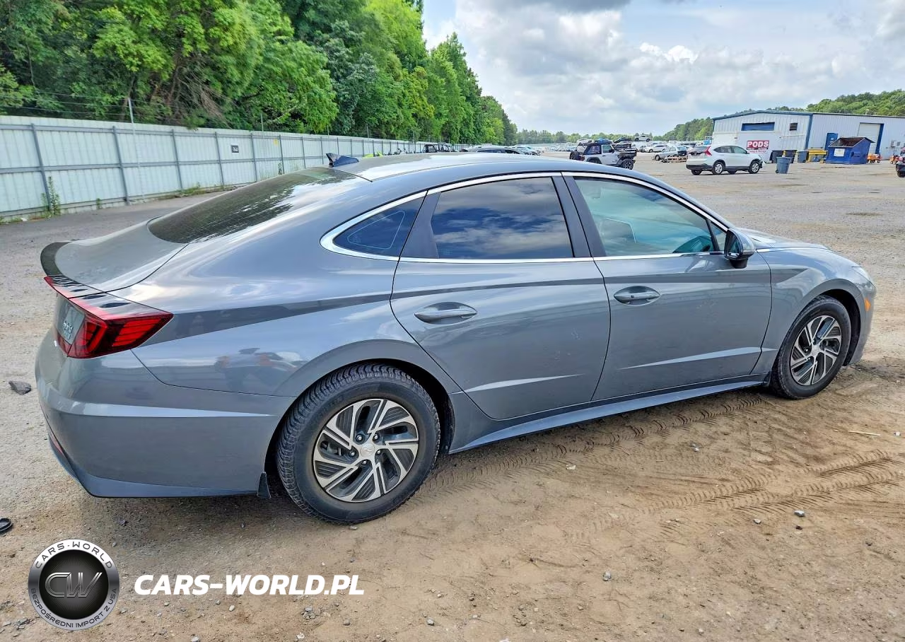 2020 Hyundai Sonata Hybrid Blue VIN:KMHL24JJ9LA009778 - 3