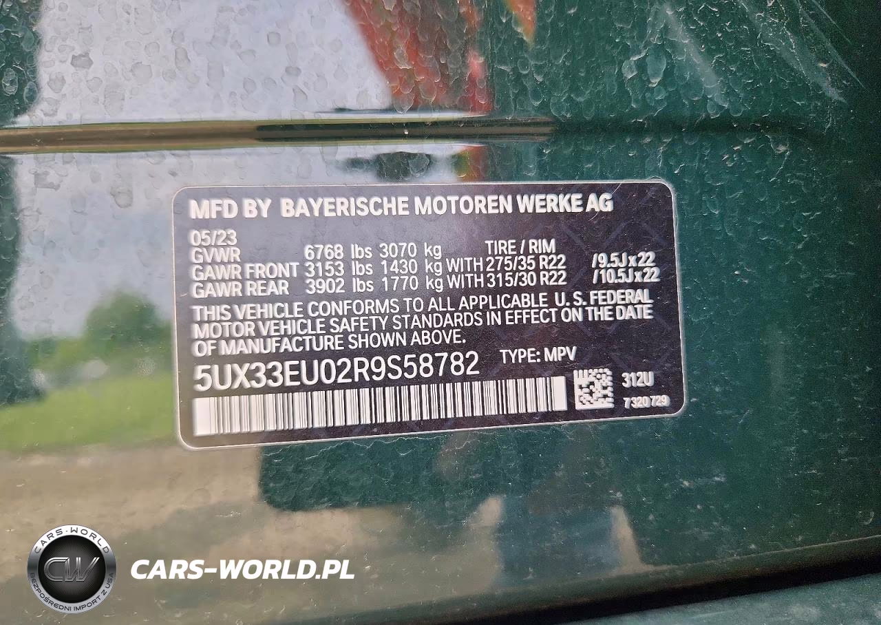 2024 BMW X5 M60I VIN:5UX33EU02R9S58782 - 13