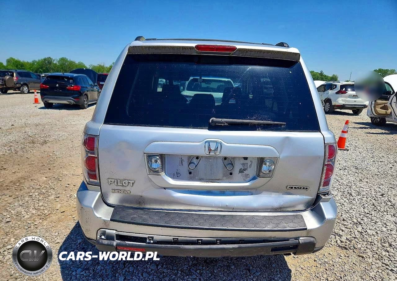 2006 Honda Pilot Ex VIN:2HKYF18476H526183 - 6