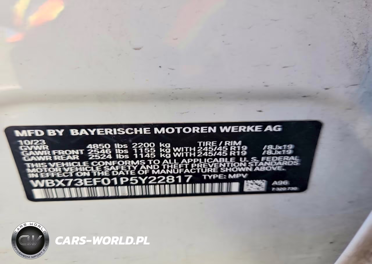 2023 BMW X1 xDrive28I VIN:WBX73EF01P5Y22817 - 13