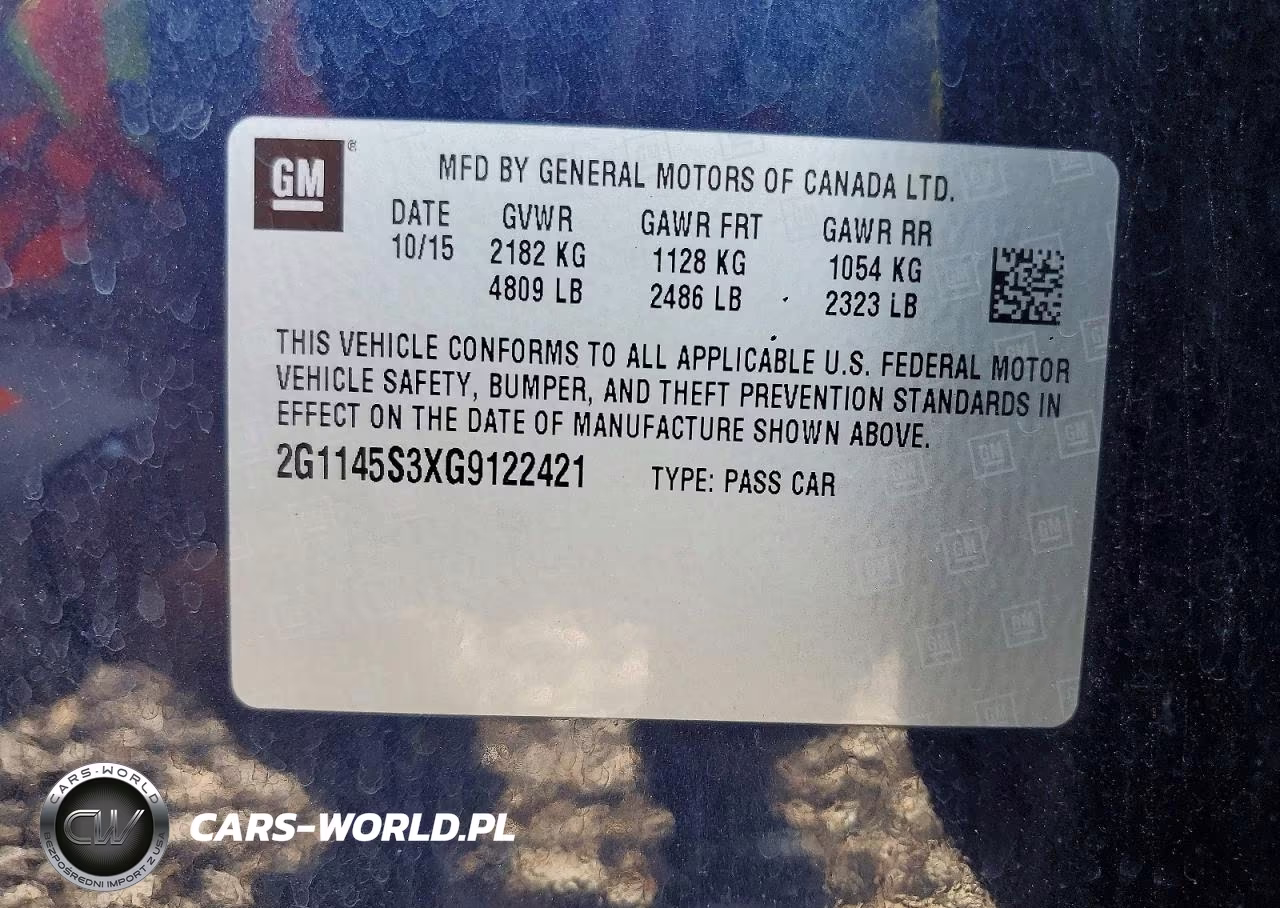 2016 Chevrolet Impala Ltz VIN:2G1145S3XG9122421 - 12
