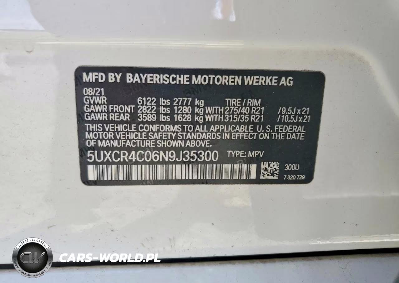 2022 BMW X5 Sdrive 40I VIN:5UXCR4C06N9J35300 - 13