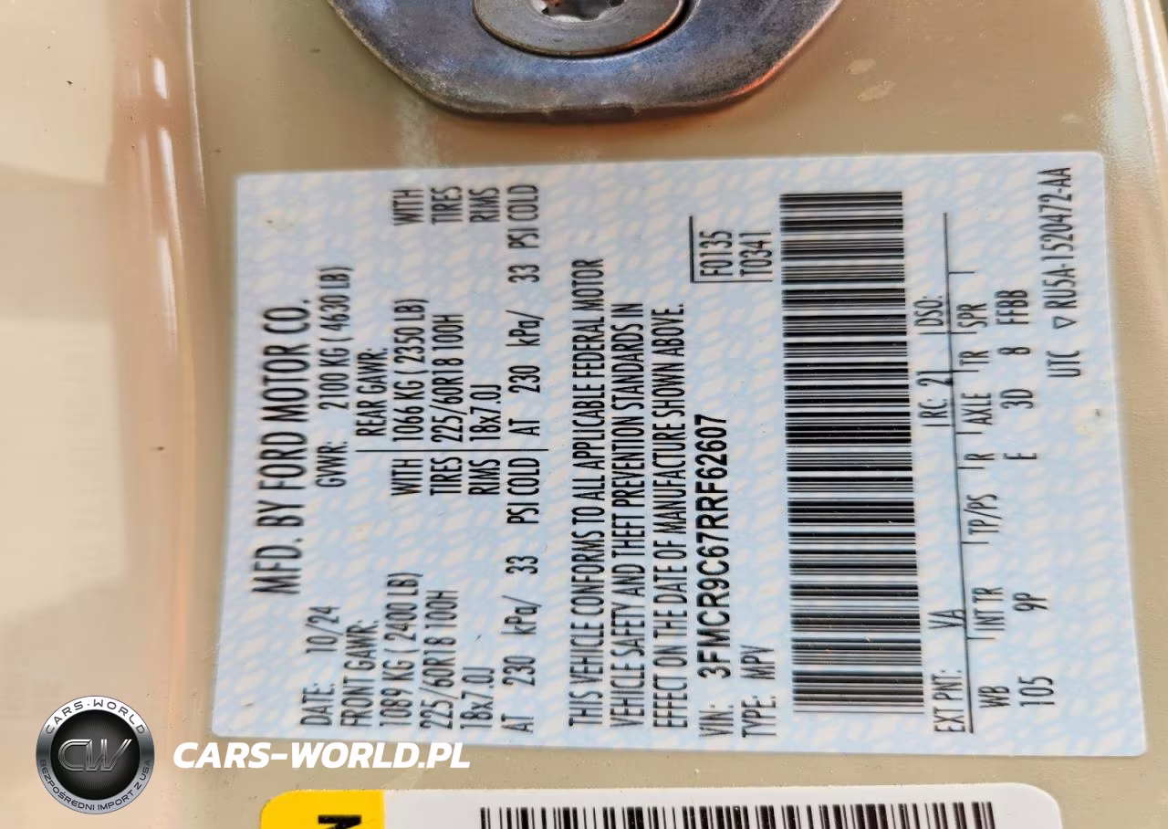 2024 Ford Bronco Sport Outer Banks VIN:3FMCR9C67RRF62607 - 13