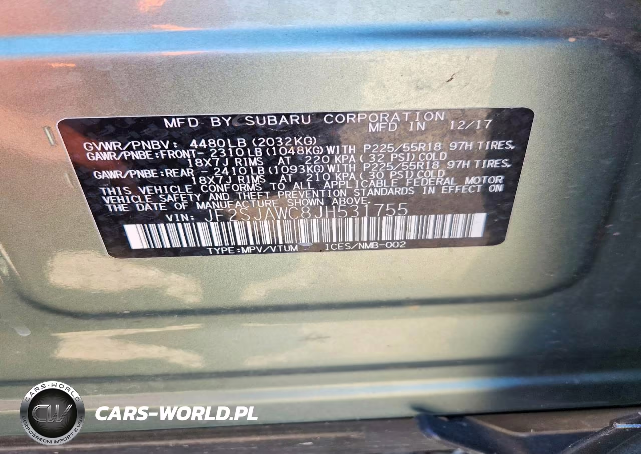 2018 Subaru Forester 2.5I Touring VIN:JF2SJAWC8JH531755 - 13