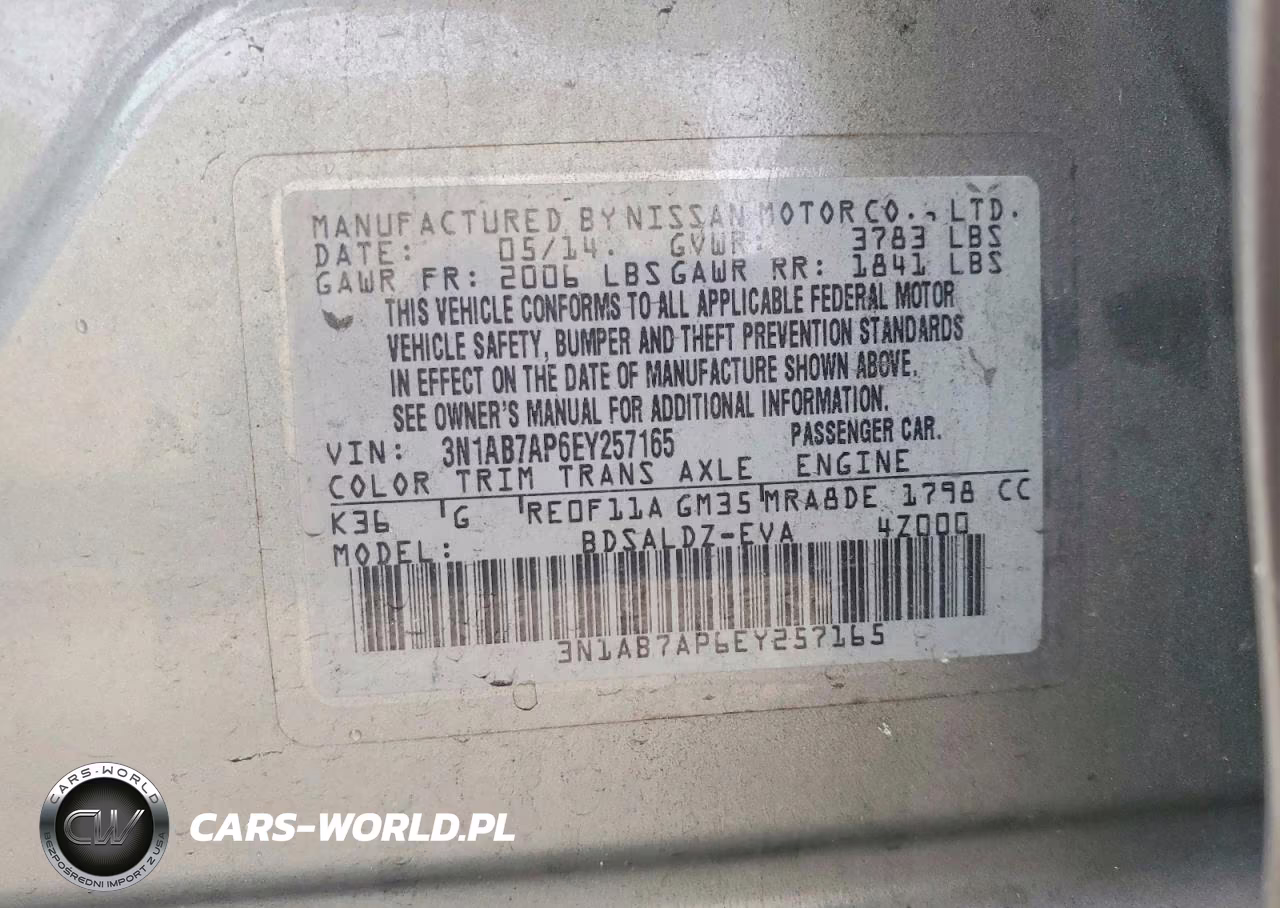 2014 Nissan Sentra Sv VIN:3N1AB7AP6EY257165 - 12