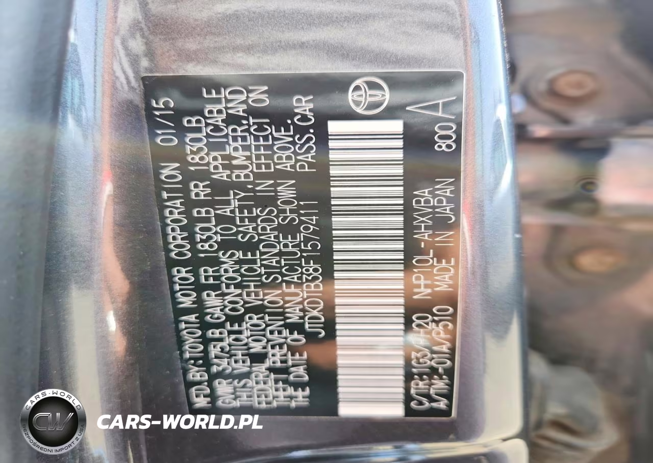 2015 Toyota Prius C VIN:JTDKDTB38F1579411 - 12