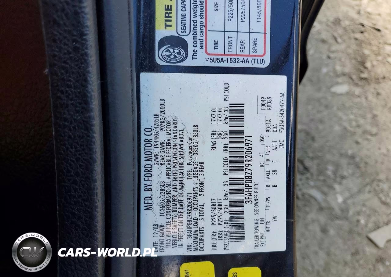 2009 Ford Fusion Sel VIN:3FAHP08Z79R206971 - 12
