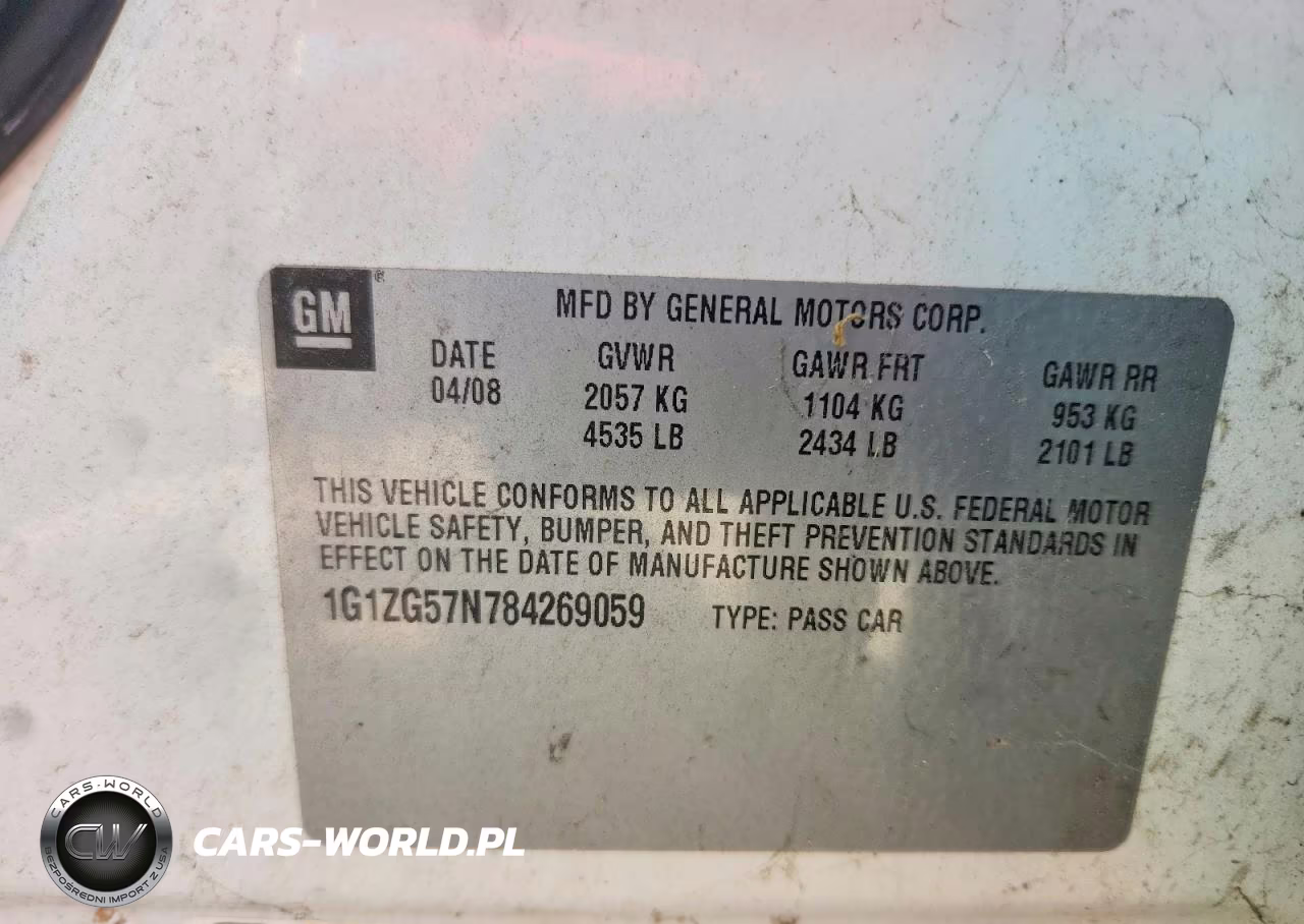 2008 Chevrolet Malibu Ls VIN:1G1ZG57N784269059 - 12
