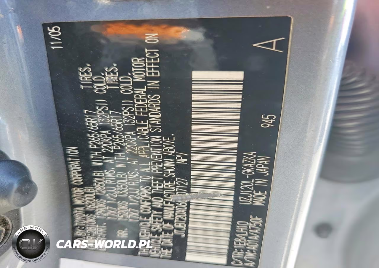 2006 Lexus Gx 470 VIN:JTJBT20X060107127 - 13