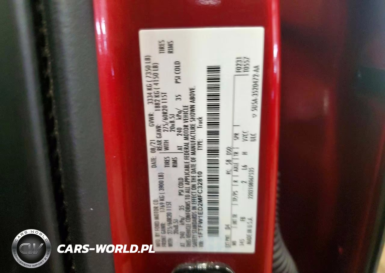 2021 Ford F150 Supercrew VIN:1FTFW1ED2MFC32810 - 12