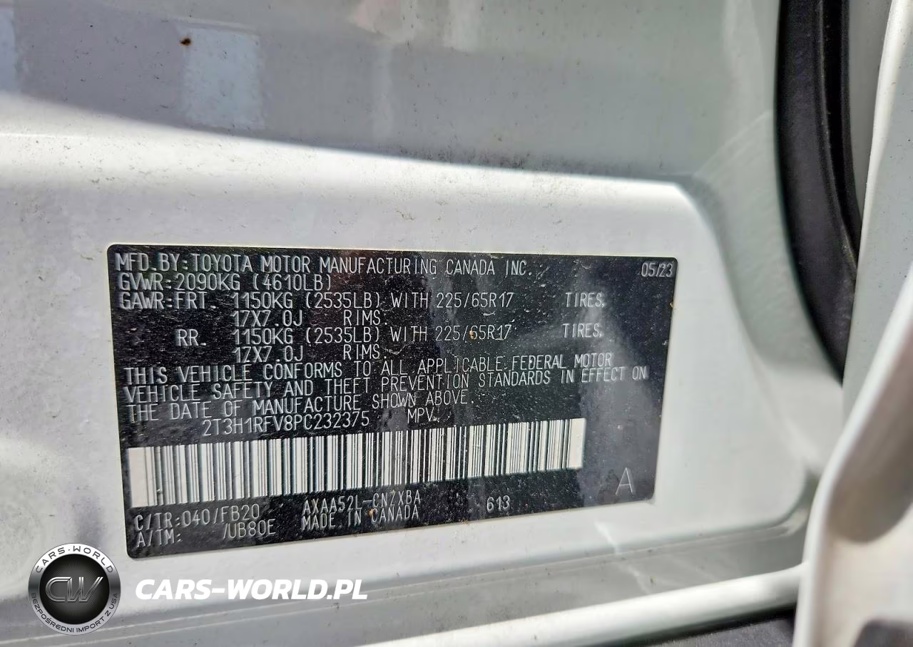 2023 Toyota Rav4 Le VIN:2T3H1RFV8PC232375 - 13