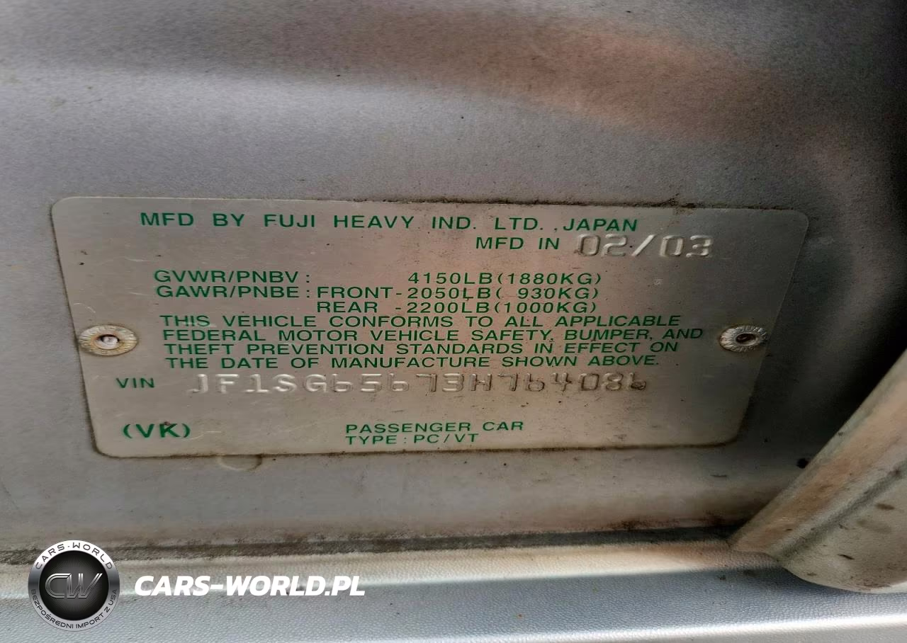 2003 Subaru Forester 2.5Xs VIN:JF1SG65673H764086 - 13