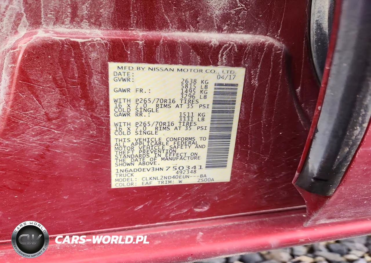 2017 Nissan Frontier Sv VIN:1N6AD0EV3HN750341 - 12