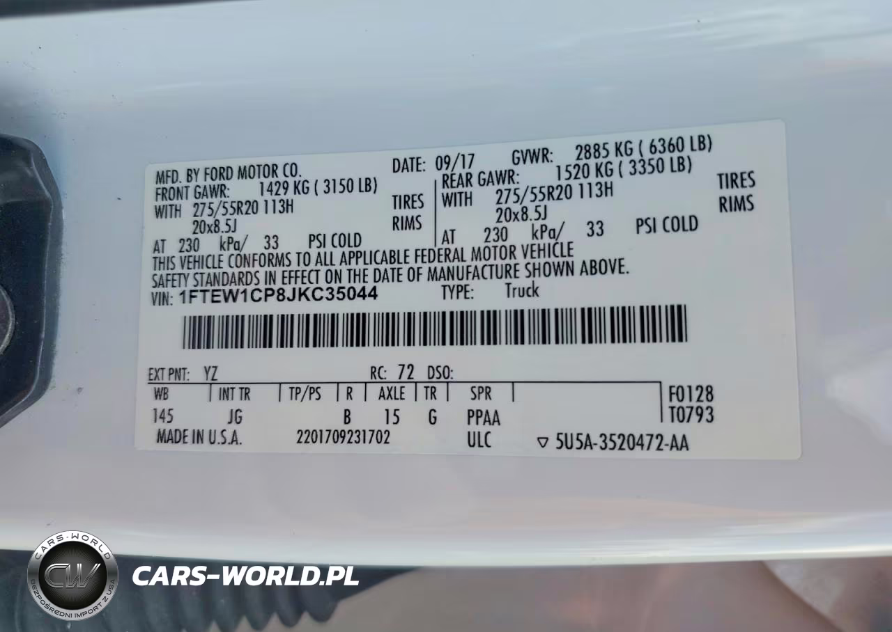 2018 Ford F150 Supercrew VIN:1FTEW1CP8JKC35044 - 12