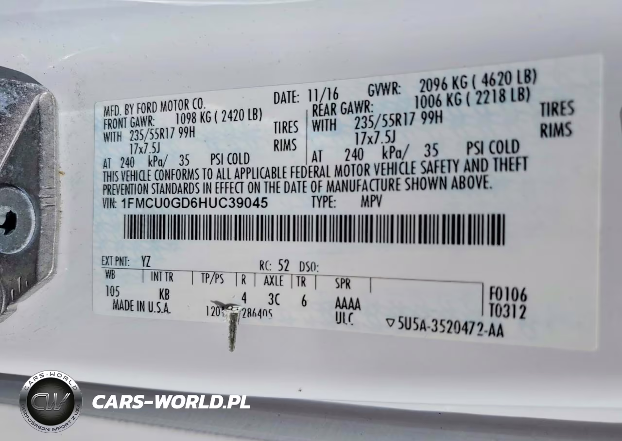 2017 Ford Escape Se VIN:1FMCU0GD6HUC39045 - 13