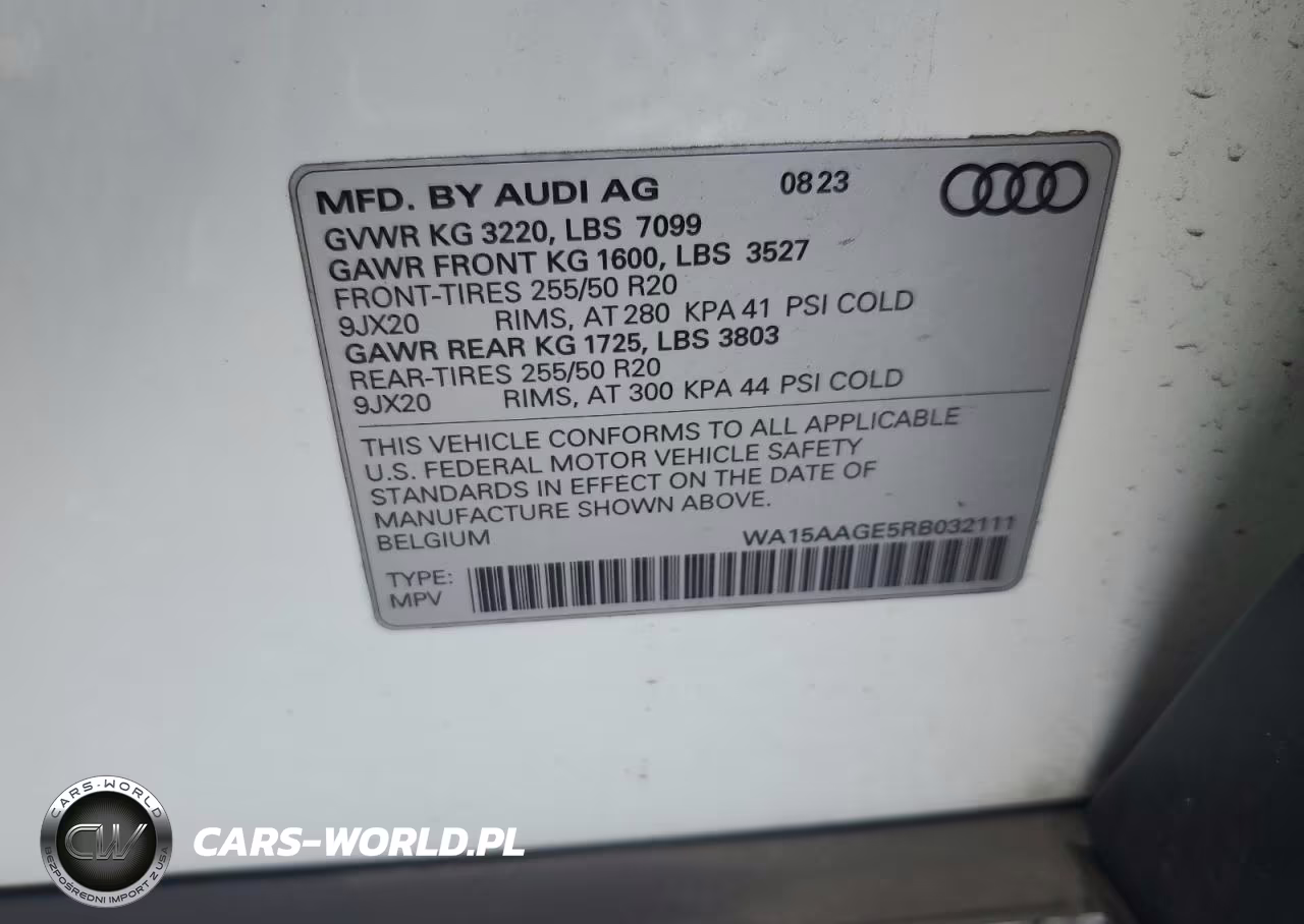 2024 Audi Q8 E-Tron Premium Plus VIN:WA15AAGE5RB032111 - 13