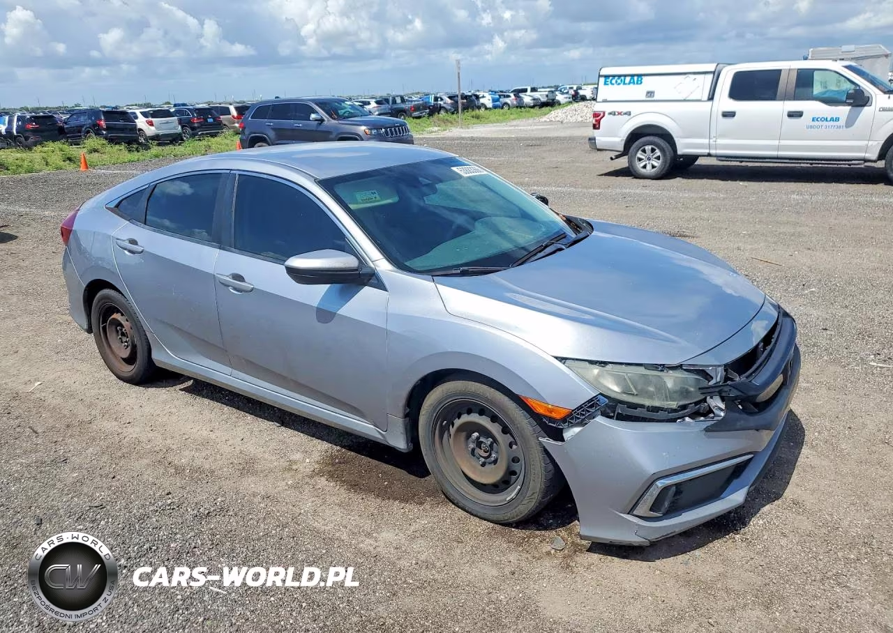 2019 Honda Civic Lx VIN:19XFC2E64KE042515 - 4
