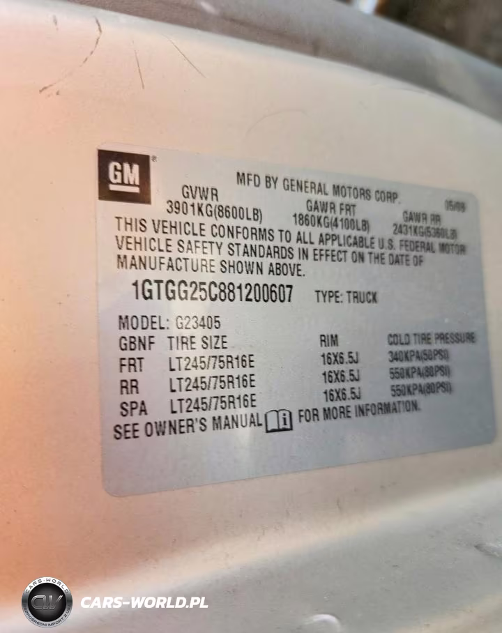 2008 GMC Savana G2500 VIN:1GTGG25C881200607 - 14