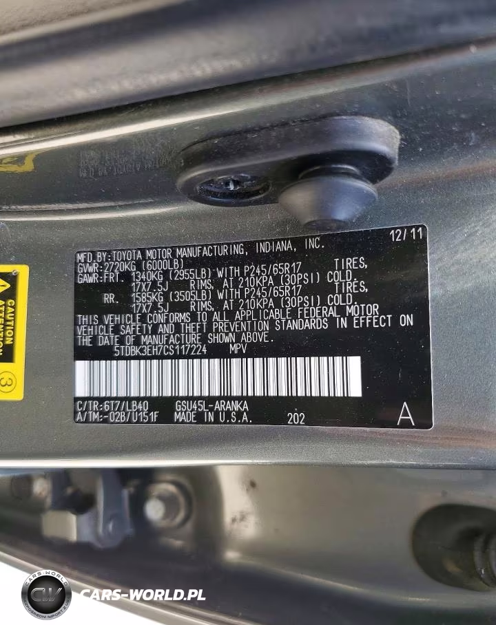 2012 Toyota Highlander Se VIN:5TDBK3EH7CS117224 - 13