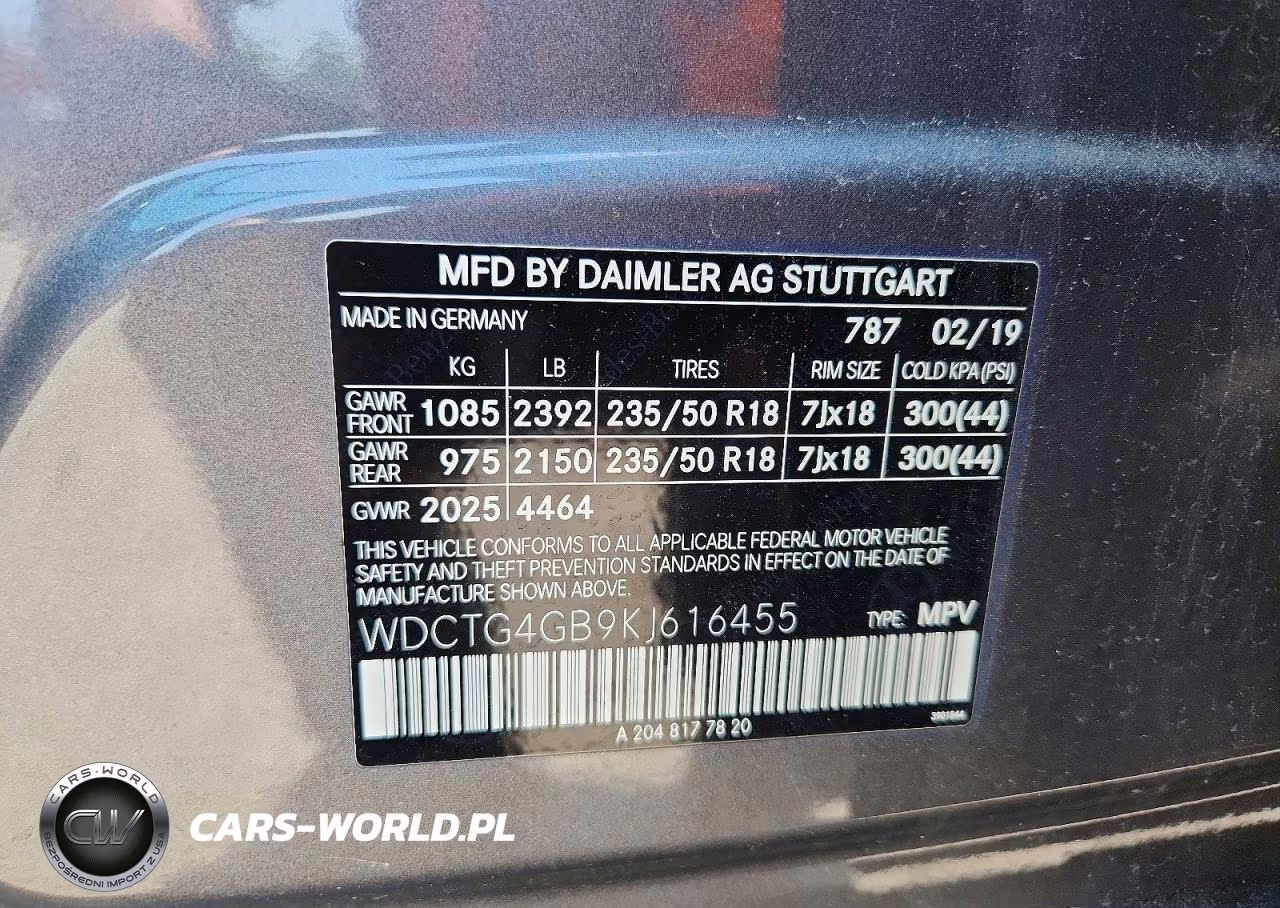 2019 Mercedes-Benz Gla 250 4Matic VIN:WDCTG4GB9KJ616455 - 13