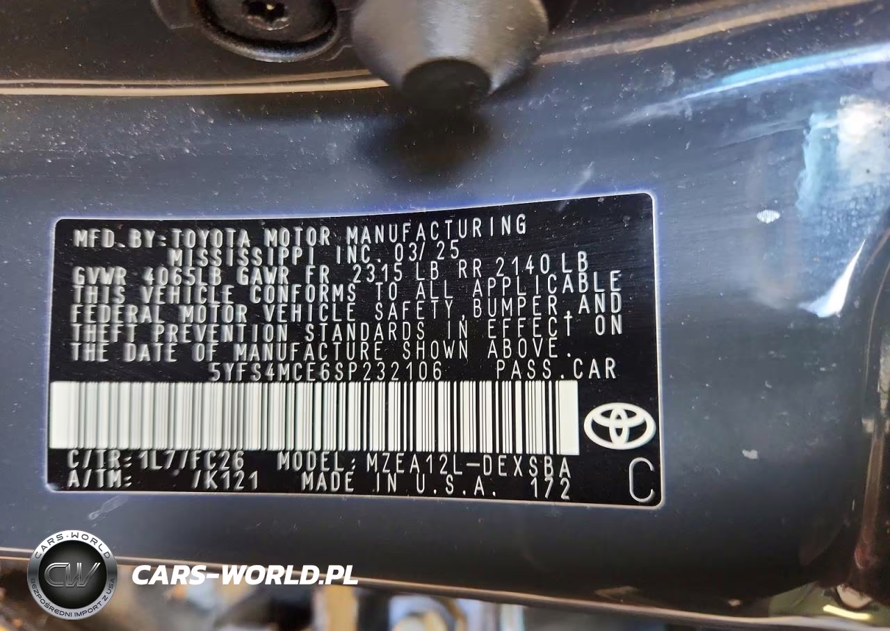2025 Toyota Corolla Se VIN:5YFS4MCE6SP232106 - 12