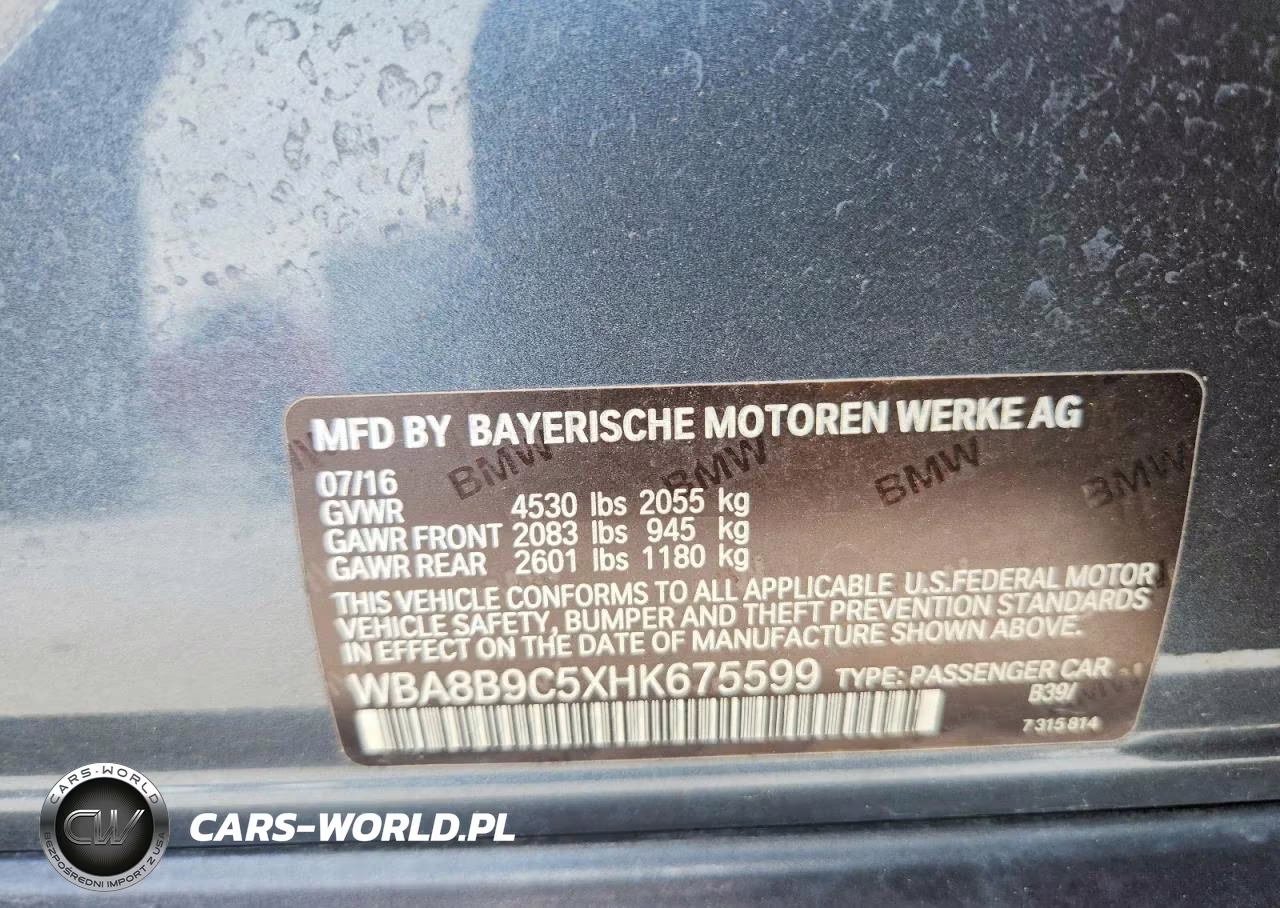 2017 BMW 330I VIN:WBA8B9C5XHK675599 - 12