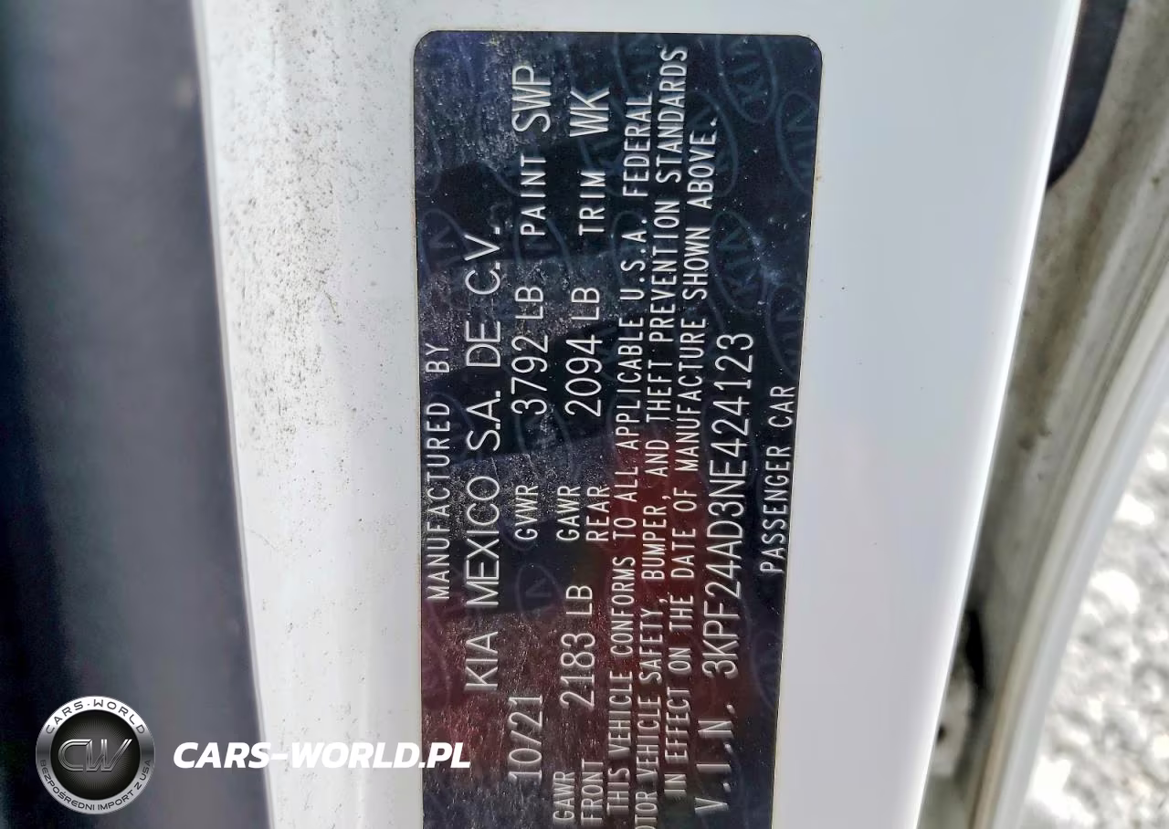 2022 Kia Forte Lxs VIN:3KPF24AD3NE424123 - 13
