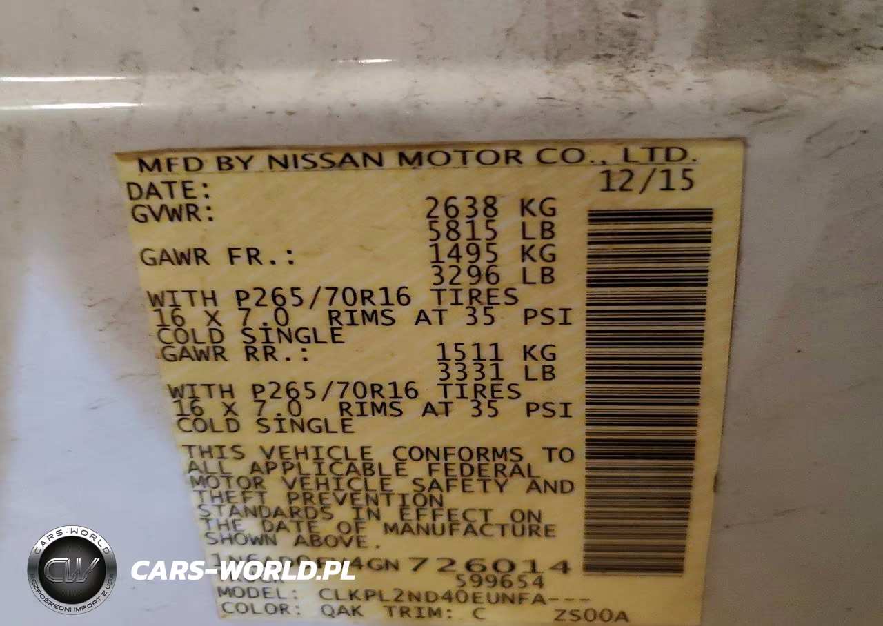 2016 Nissan Frontier Sv VIN:1N6AD0FV4GN726014 - 13