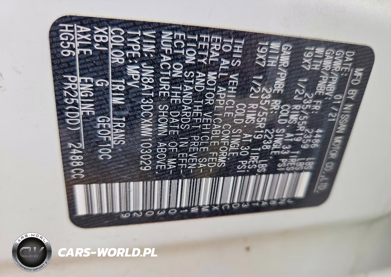 2021 Nissan Rogue Platinum VIN:JN8AT3DCXMW103029 - 12