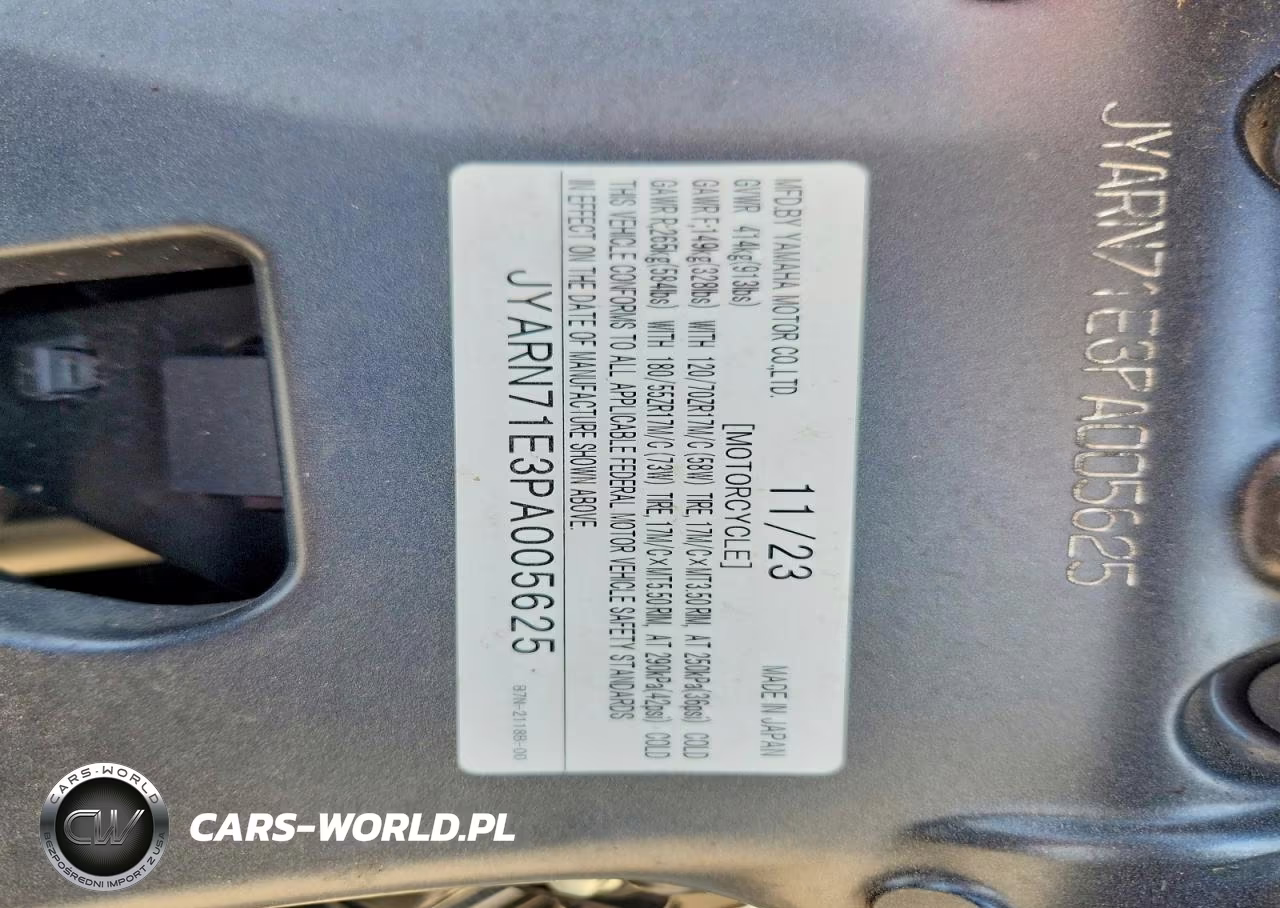 2023 Yamaha Mt09 VIN:JYARN71E3PA005625 - 9