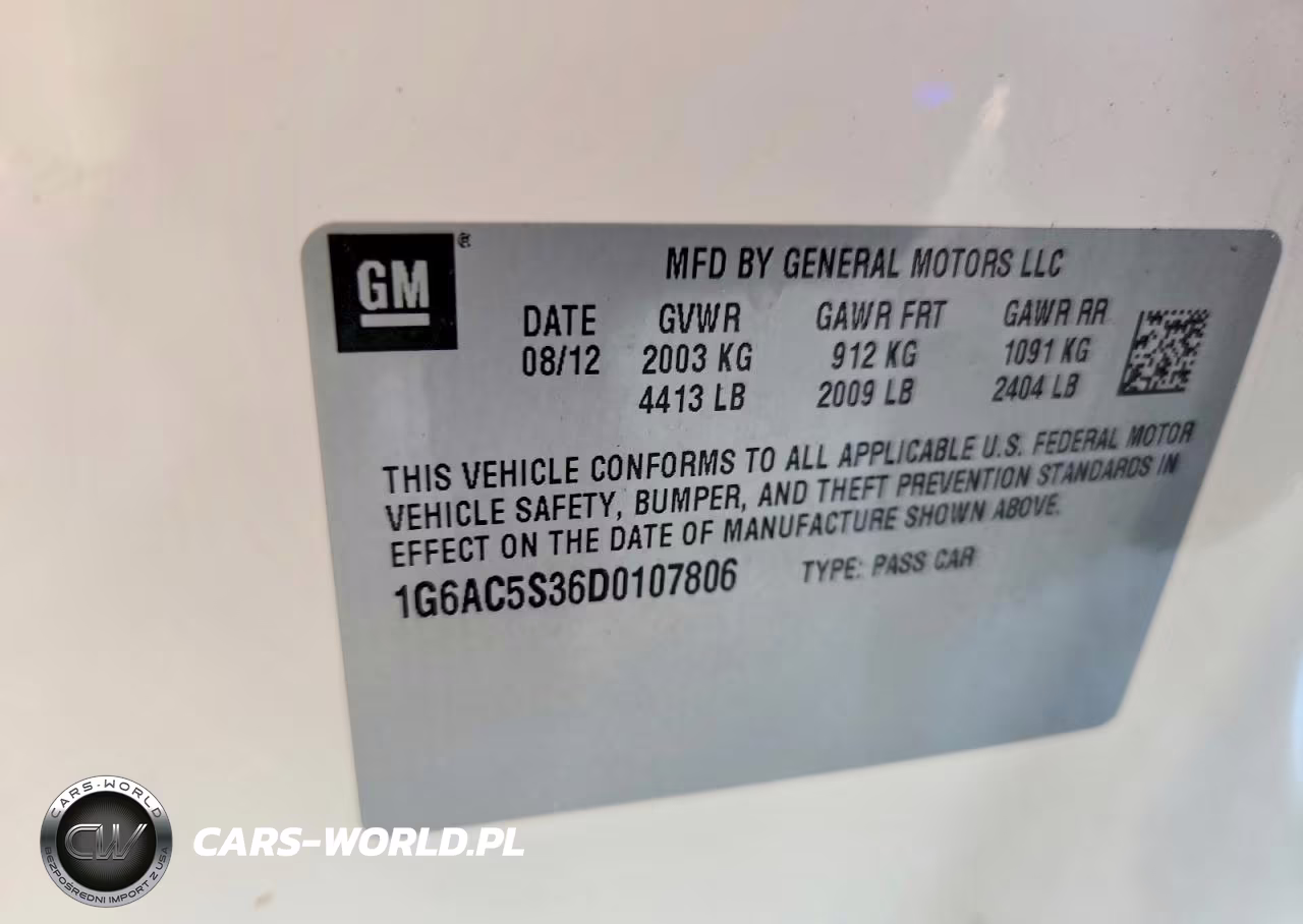 2013 Cadillac Ats Performance VIN:1G6AC5S36D0107806 - 12