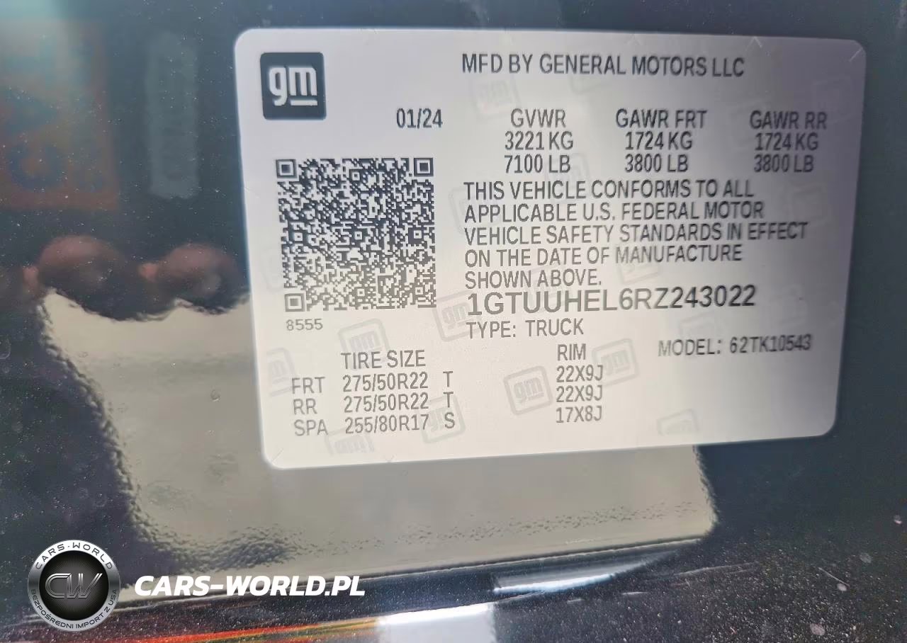2024 GMC Sierra K1500 Denali Ultimate VIN:1GTUUHEL6RZ243022 - 12
