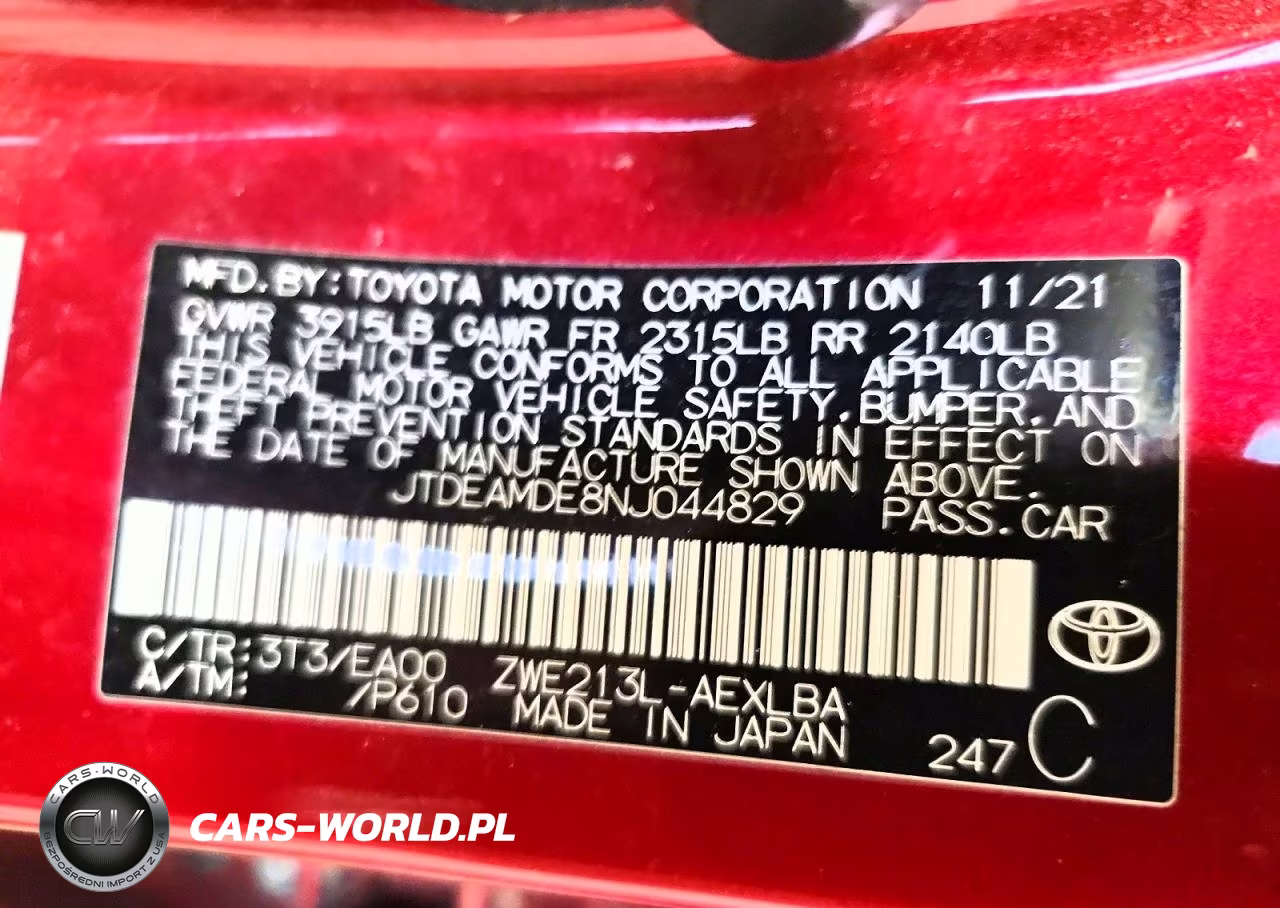 2022 Toyota Corolla Le VIN:JTDEAMDE8NJ044829 - 13