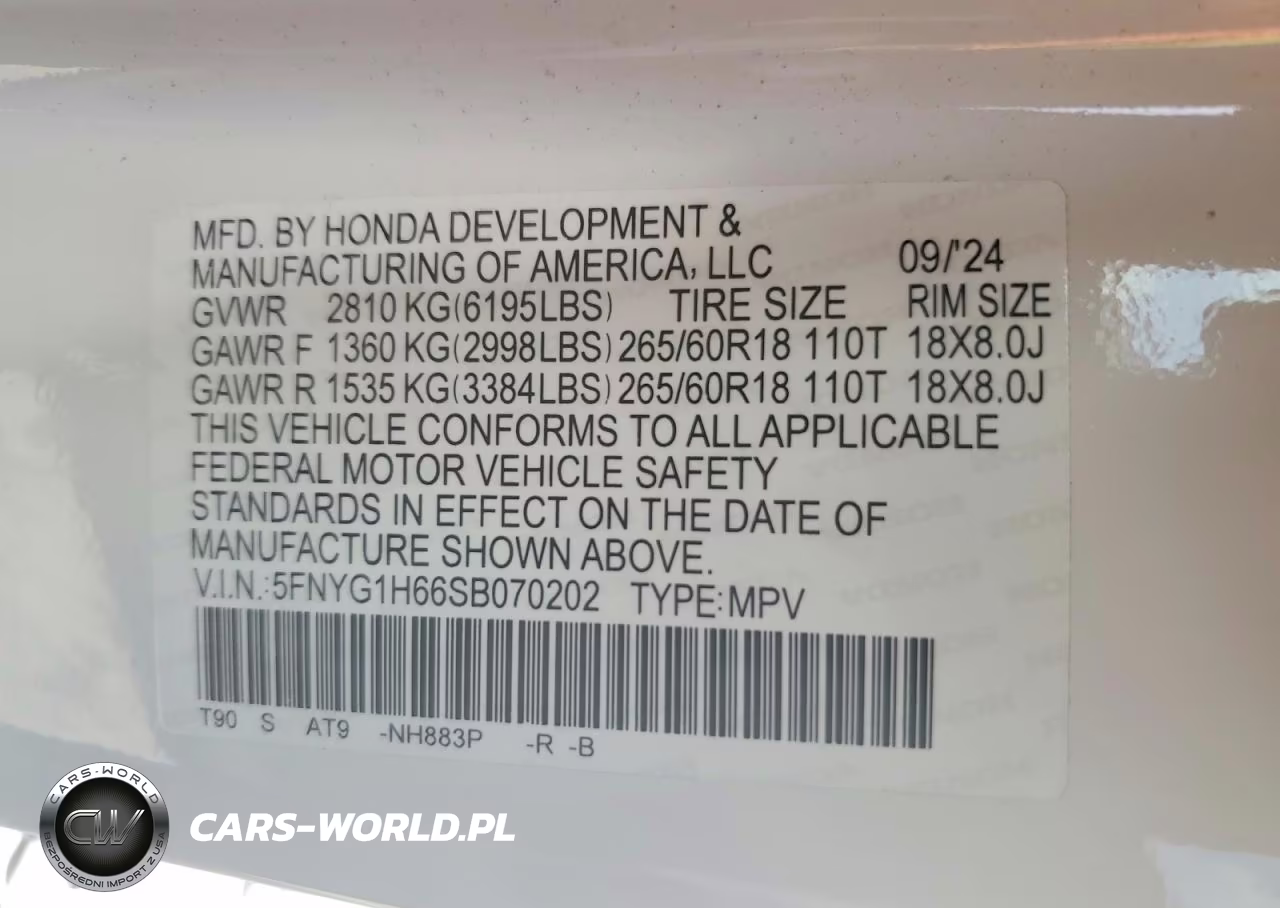 2025 Honda Pilot Trailsport VIN:5FNYG1H66SB070202 - 13