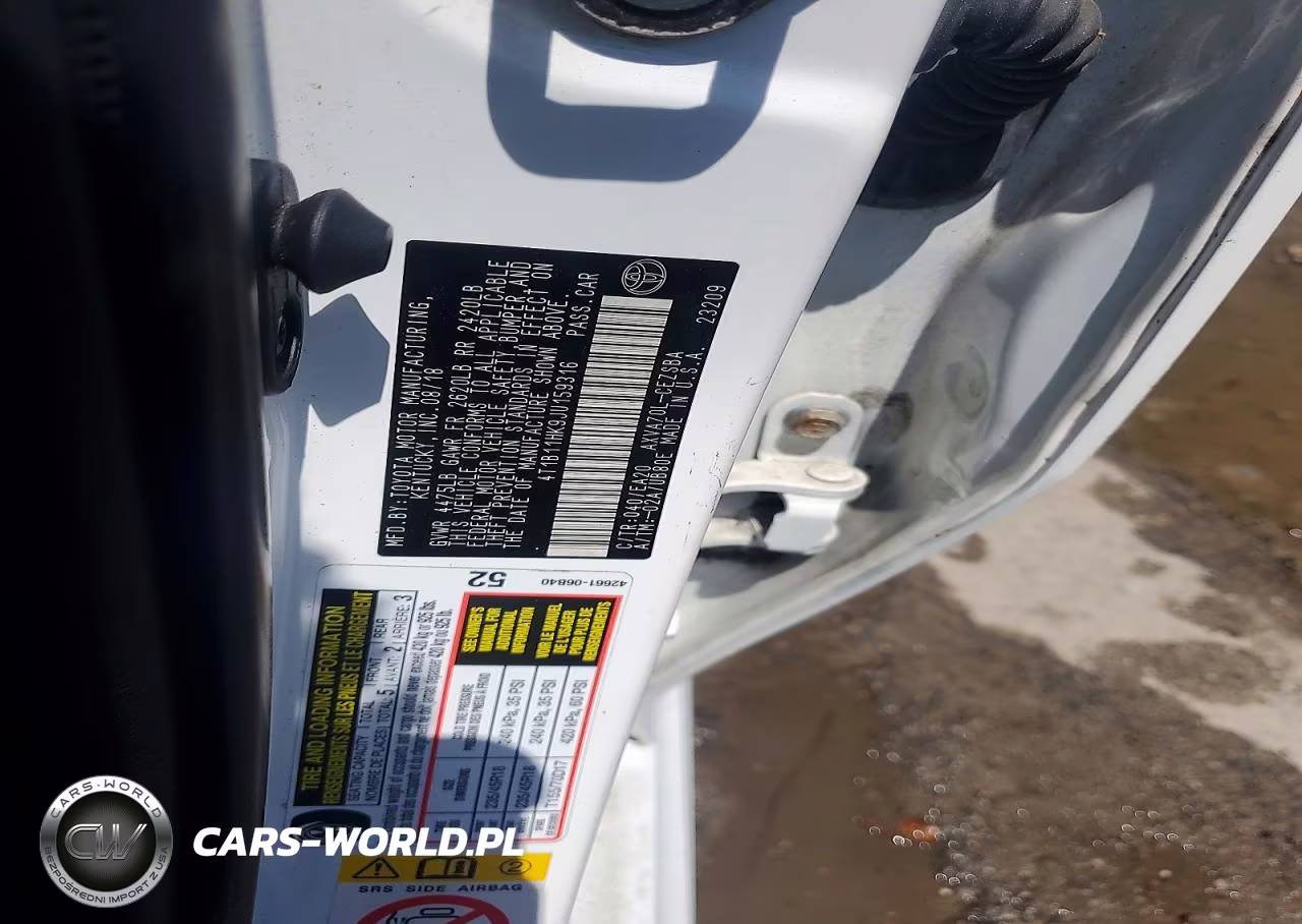 2018 Toyota Camry Se VIN:4T1B11HK9JU159316 - 13