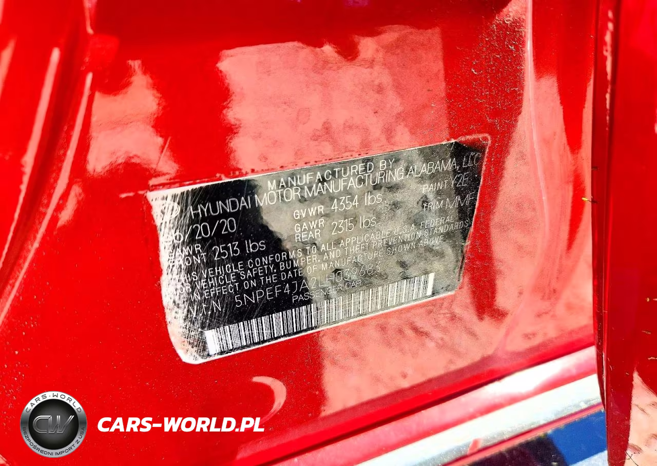 2020 Hyundai Sonata Sel VIN:5NPEF4JA2LH039683 - 12
