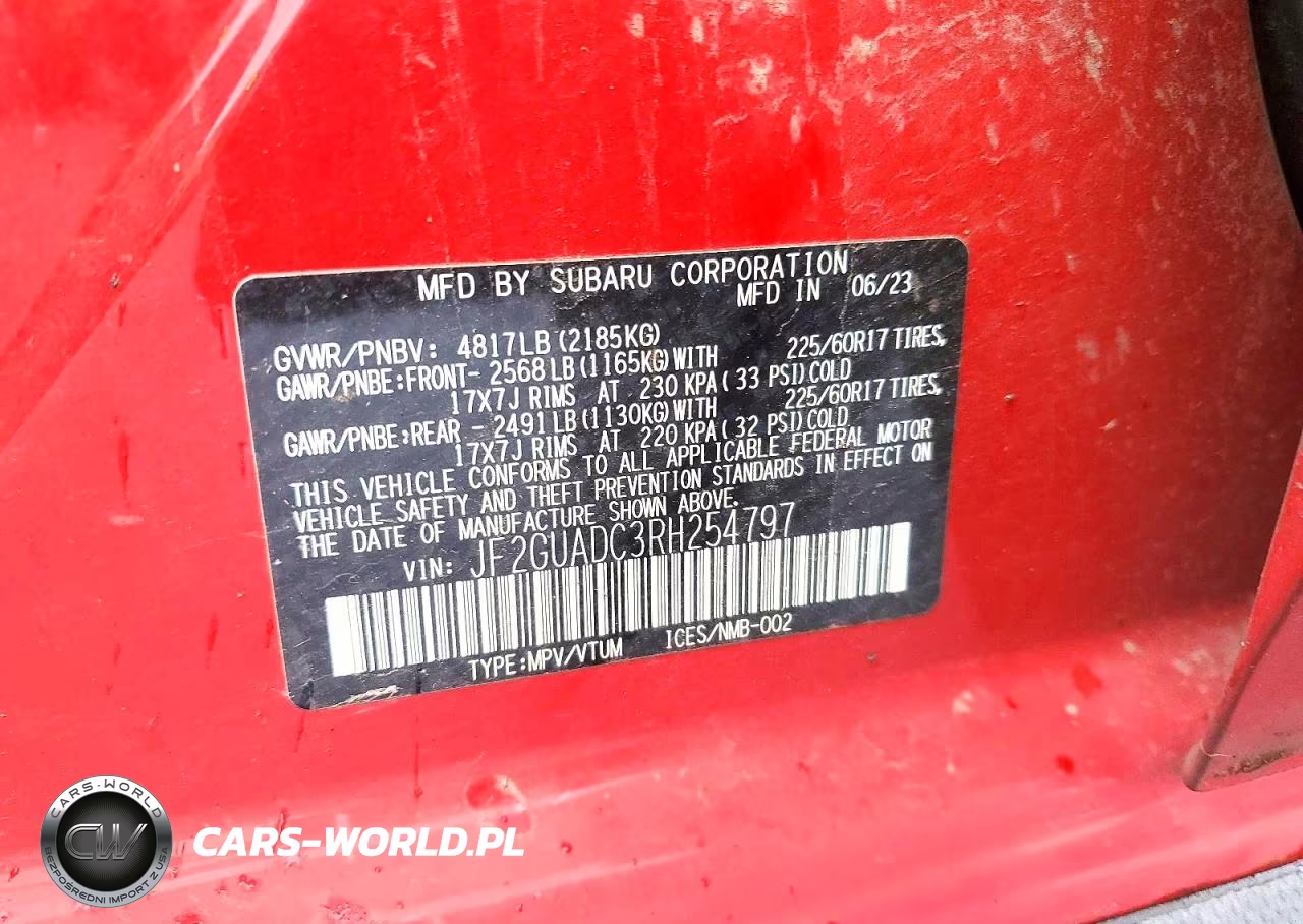 2024 Subaru Crosstrek Premium VIN:JF2GUADC3RH254797 - 13