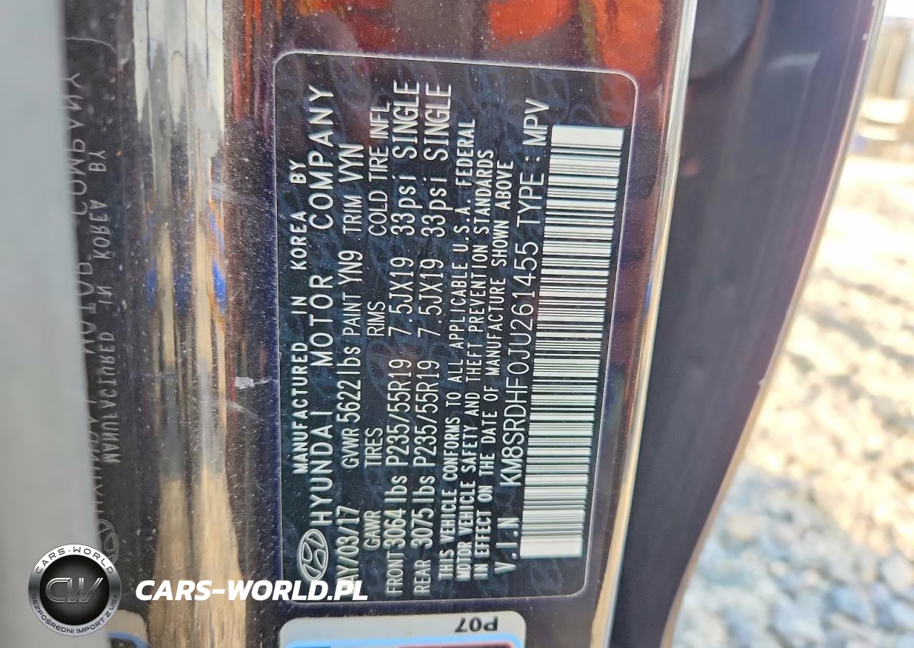 2018 Hyundai Santa Fe Limited Ultimate VIN:KM8SRDHF0JU261455 - 13