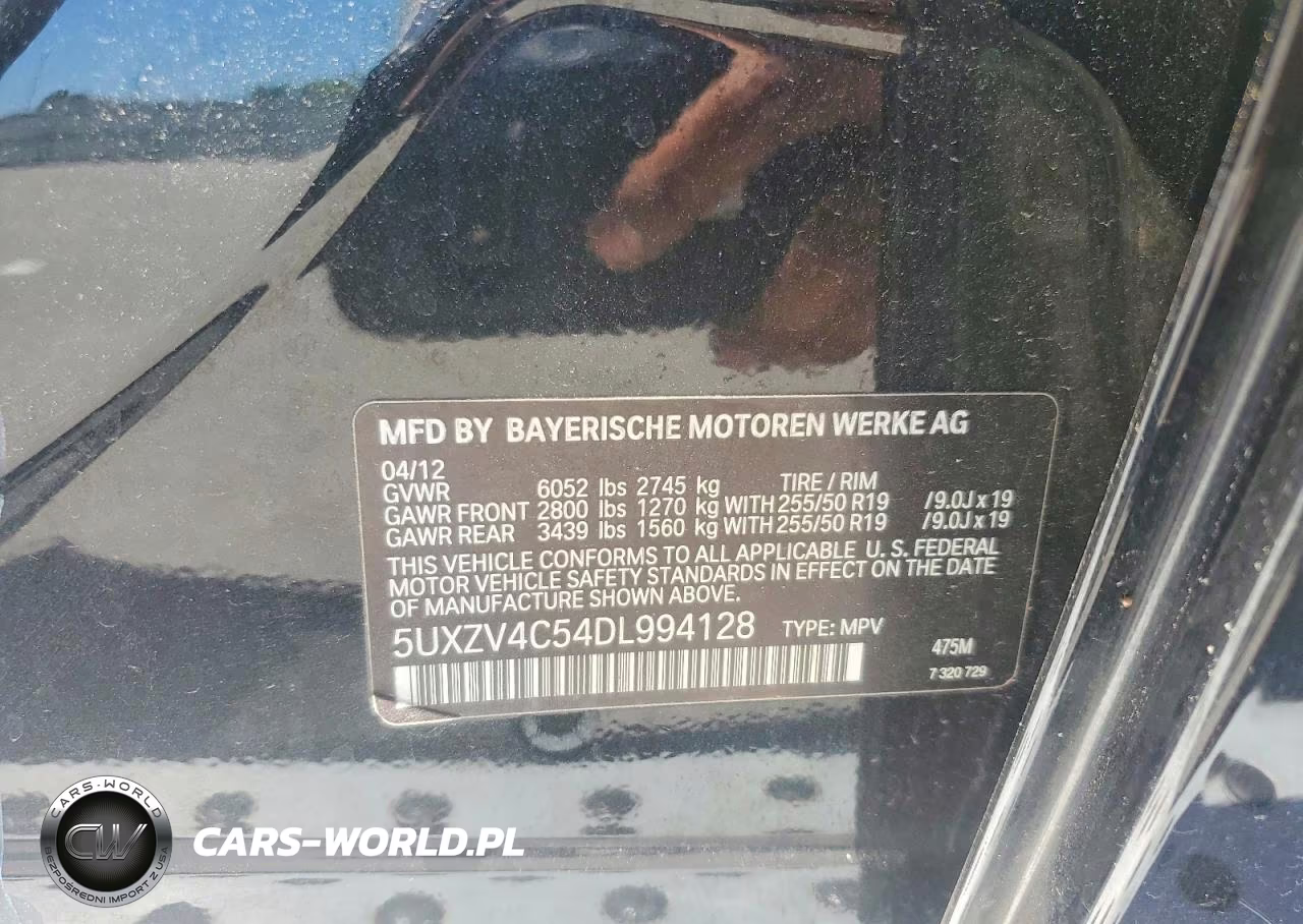 2013 BMW X5 xDrive35I VIN:5UXZV4C54DL994128 - 13